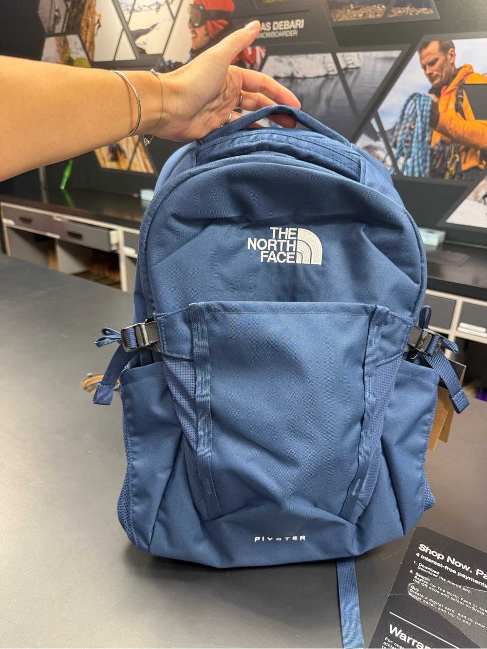 Brand New!The North Face Blue Pivoter Backpack,Unisex!good deal👍